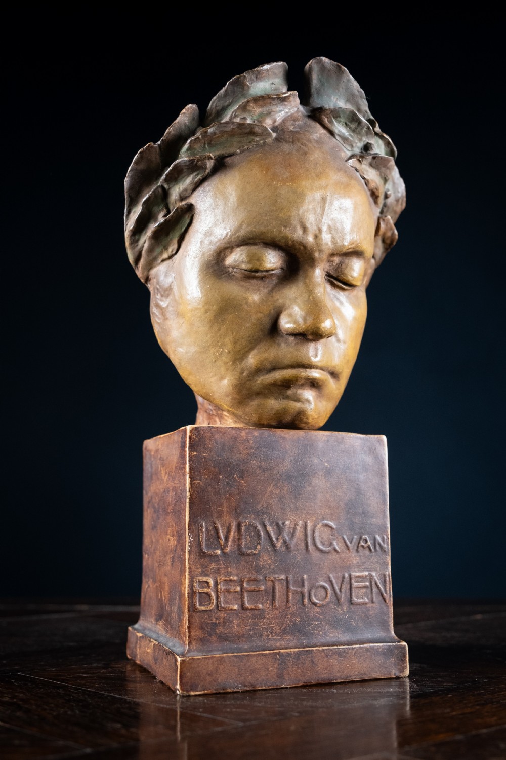 Friedrich Goldschieder Bust Of Ludvig Van Beethoven After Franz Klein (1779-1840) View III