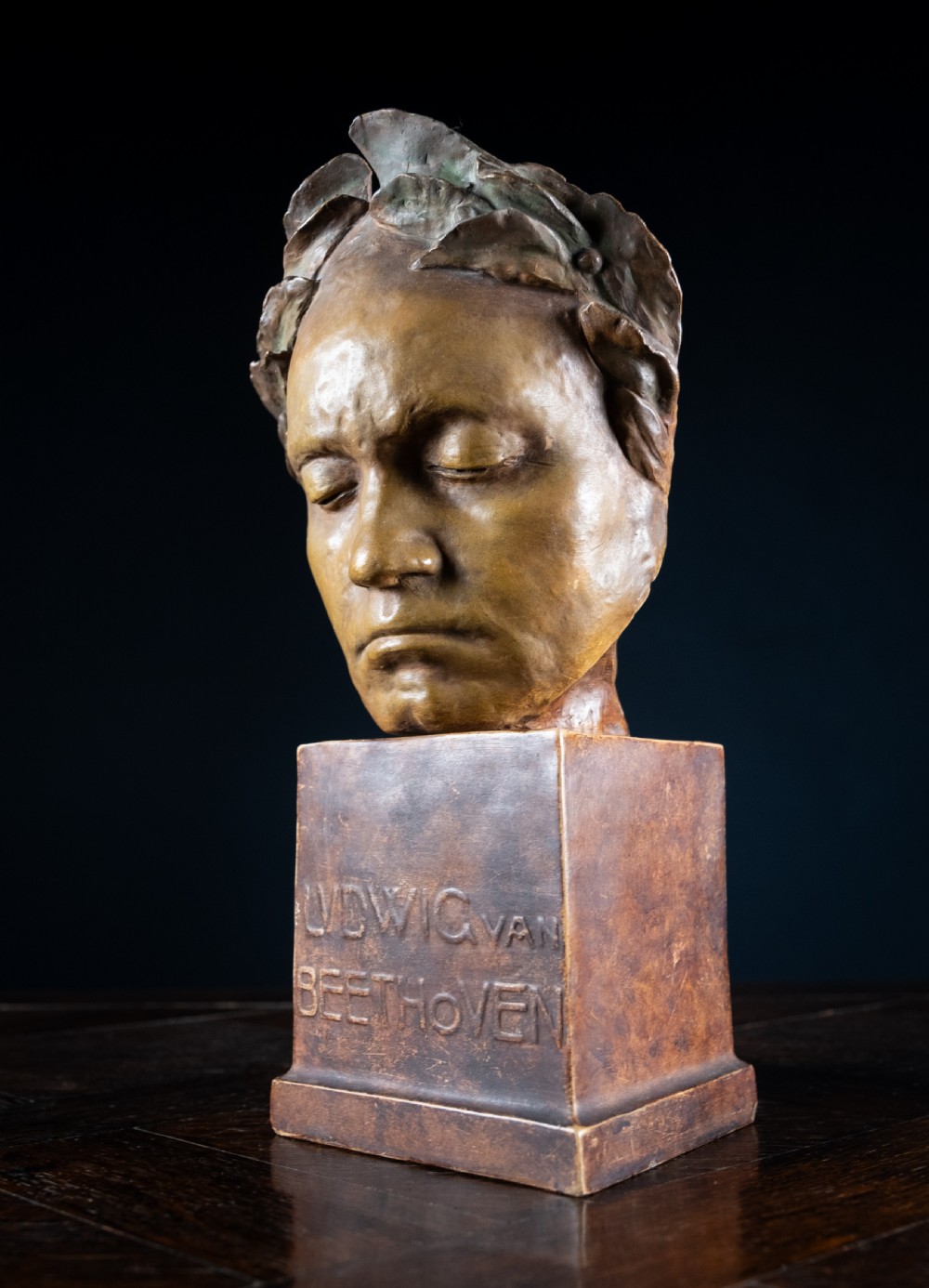 Friedrich Goldschieder Bust Of Ludvig Van Beethoven After Franz Klein (1779-1840) View V