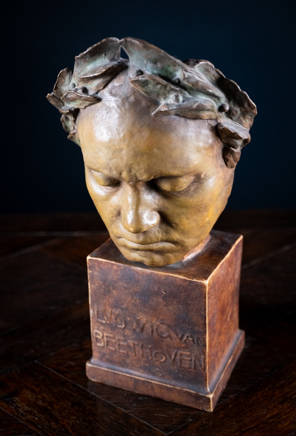 Friedrich Goldschieder Bust Of Ludvig Van Beethoven After Franz Klein (1779-1840) View VIII