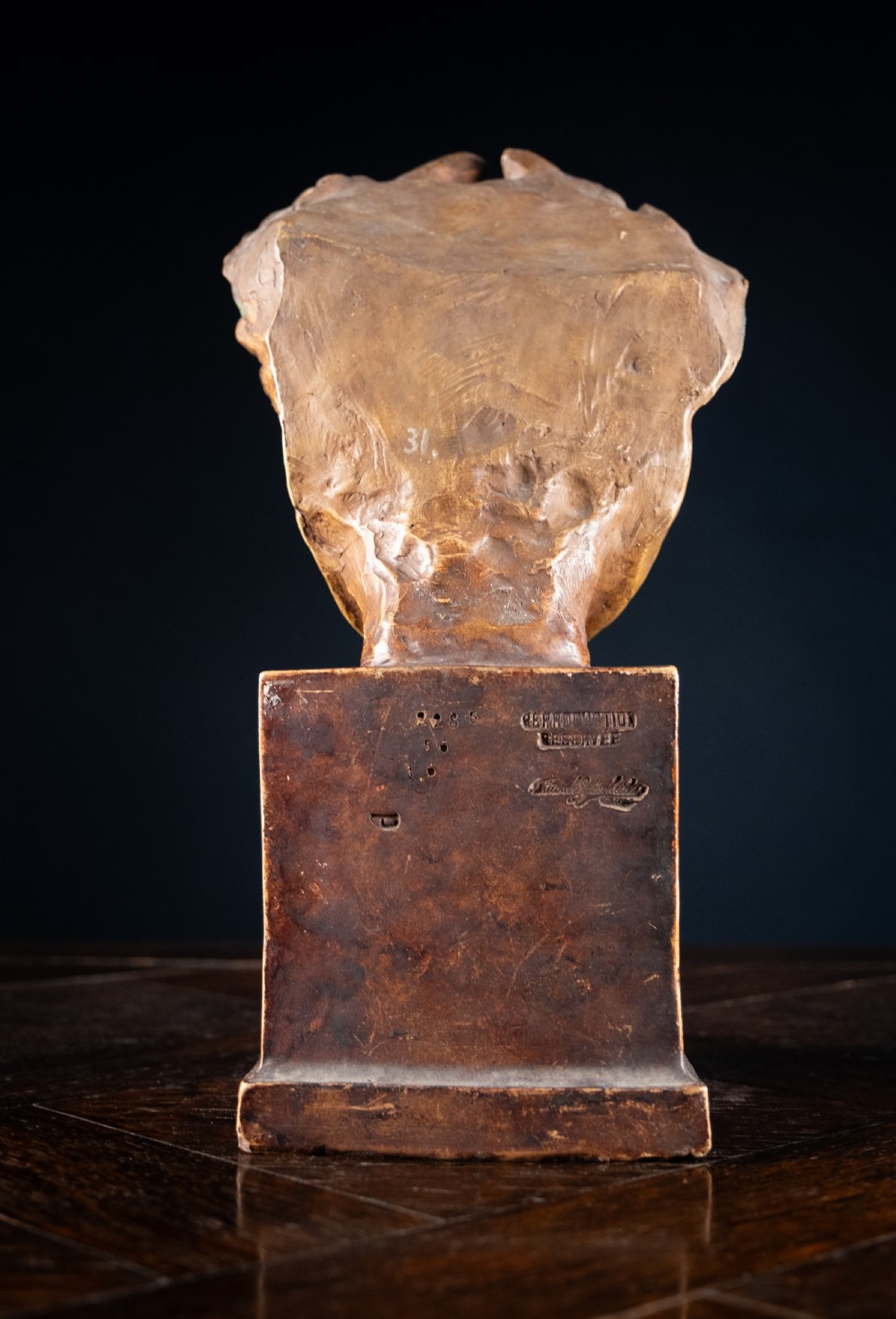 Friedrich Goldschieder Bust Of Ludvig Van Beethoven After Franz Klein (1779-1840) View XI