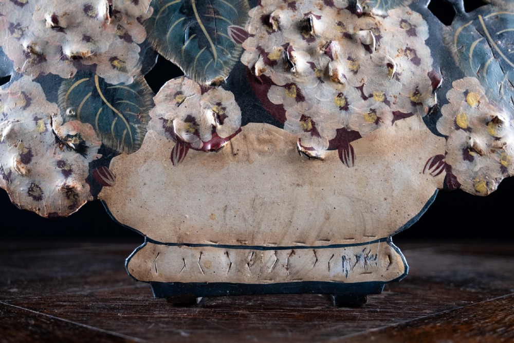 Early 20th Century Hydrangea Toleware Dummy Board View IV