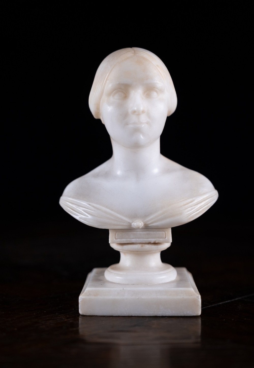 Diminutive 'Marble Bust Of Louisa', Dated 1848