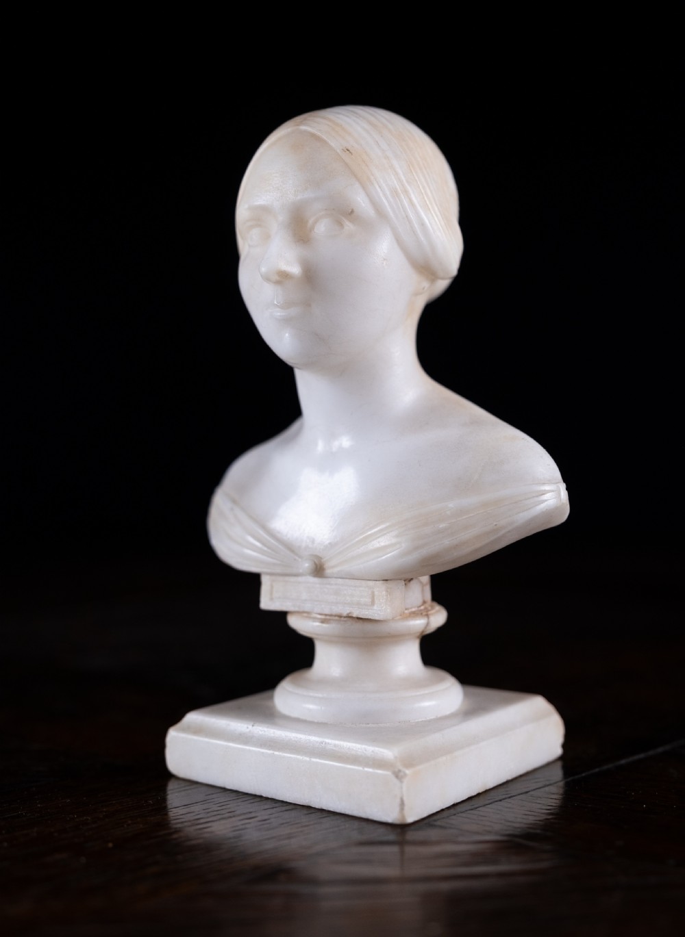 Diminutive 'Marble Bust Of Louisa', Dated 1848 View II