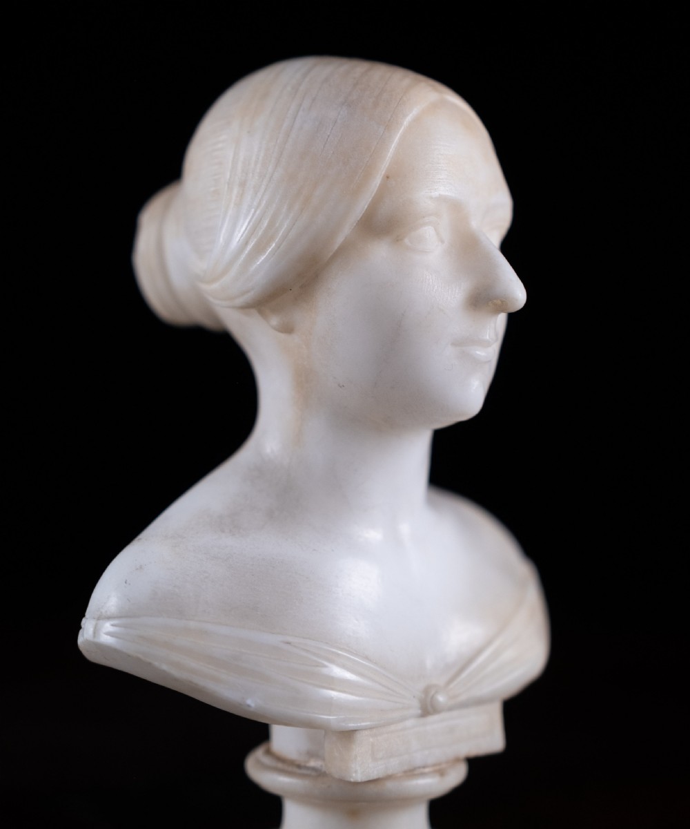 Diminutive 'Marble Bust Of Louisa', Dated 1848 View III