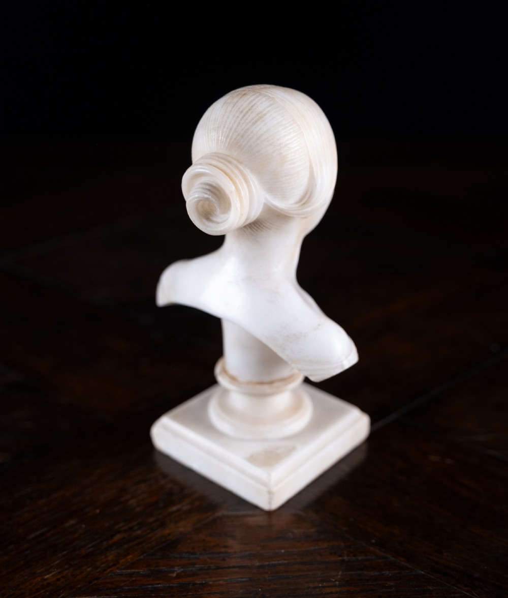 Diminutive 'Marble Bust Of Louisa', Dated 1848 View V