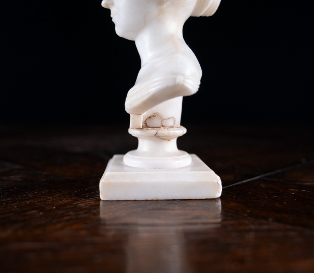 Diminutive 'Marble Bust Of Louisa', Dated 1848 View VIII
