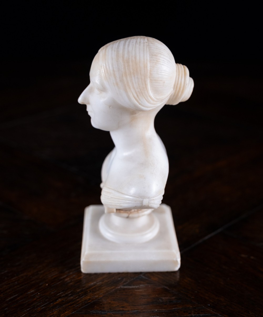 Diminutive 'Marble Bust Of Louisa', Dated 1848 View IX