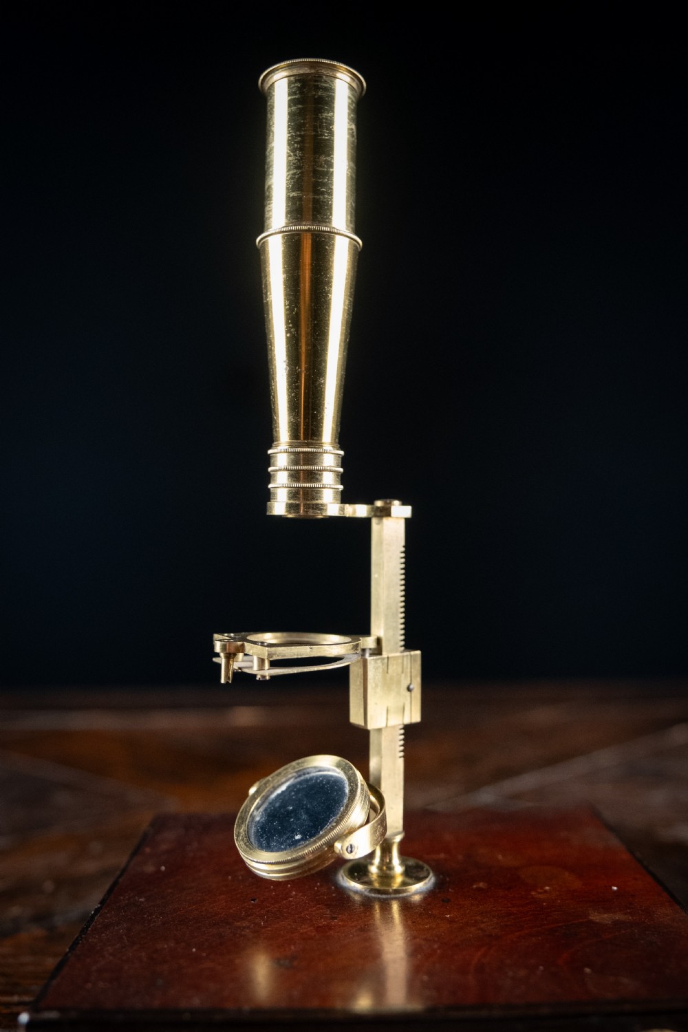 'Cary-Gould Type' Brass Pocket Microscope, London, c.1830 View III