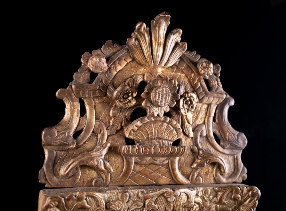 18th Century Louis XV Giltwood Mirror, c.1750 View III