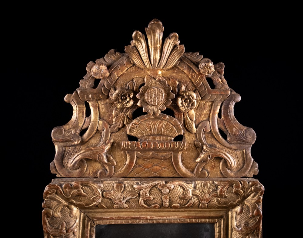18th Century Louis XV Giltwood Mirror, c.1750 View IV