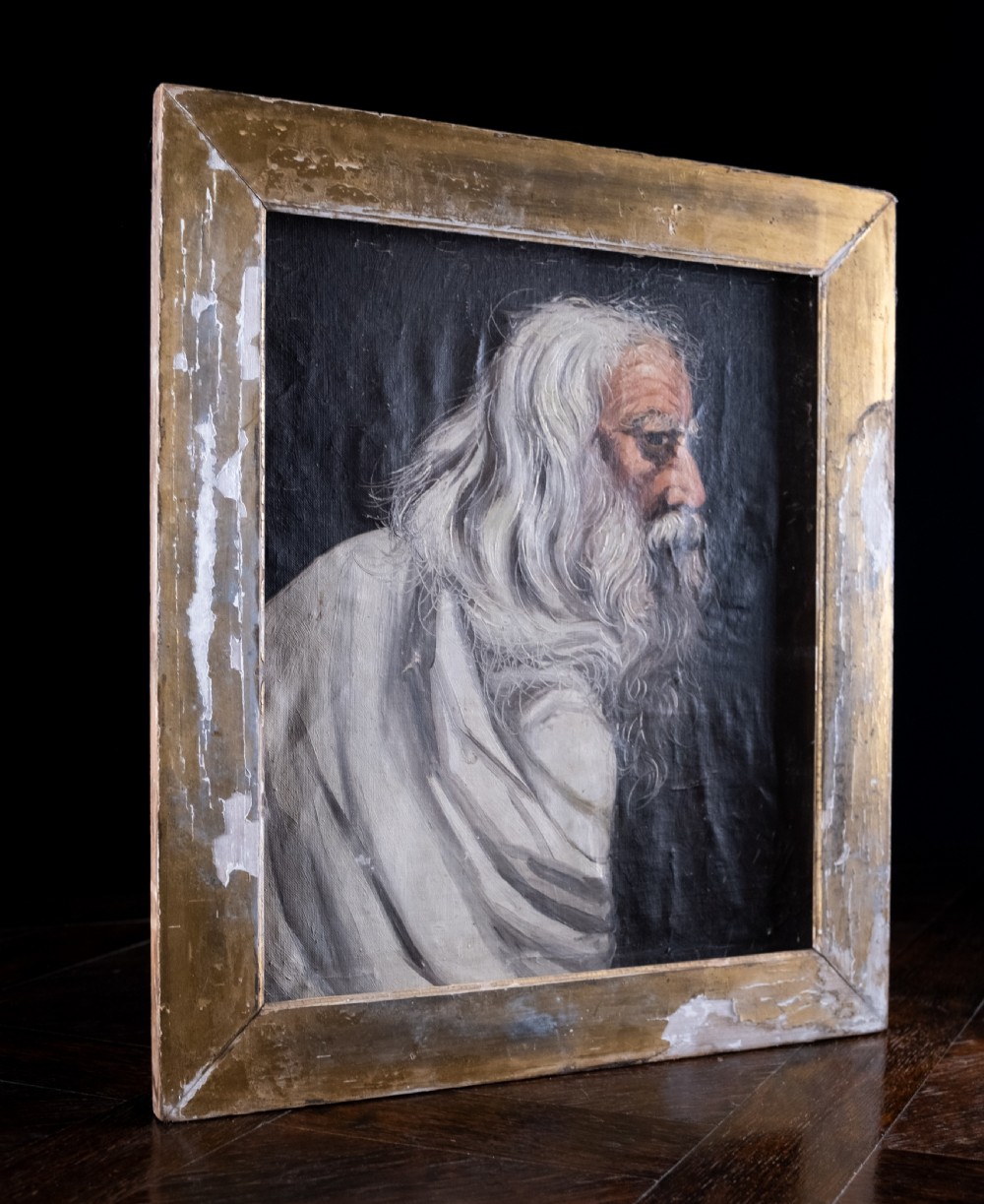 Portrait Of A Wisened Sage. Oil On Canvas. View VI