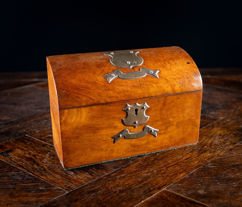 Victorian Walnut Dome Top Desk Tidy View II