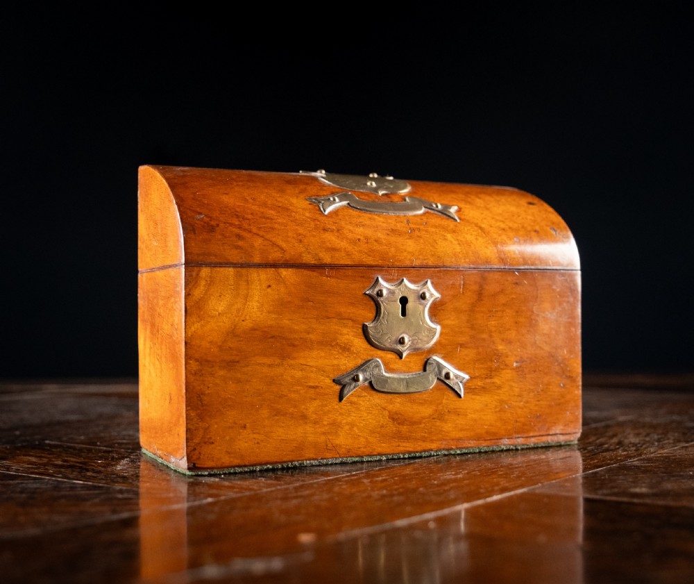 Victorian Walnut Dome Top Desk Tidy View III