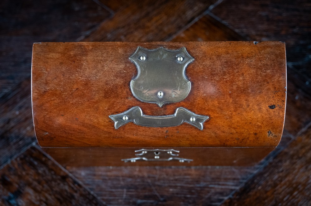 Victorian Walnut Dome Top Desk Tidy View IV