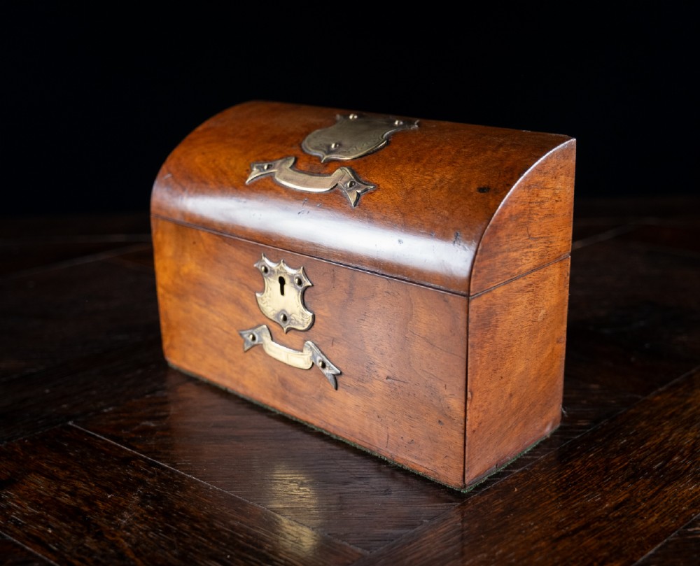 Victorian Walnut Dome Top Desk Tidy View VI