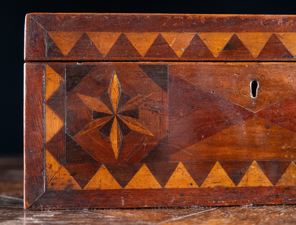 19th Century Primitive Parquetry Writing Slope View II