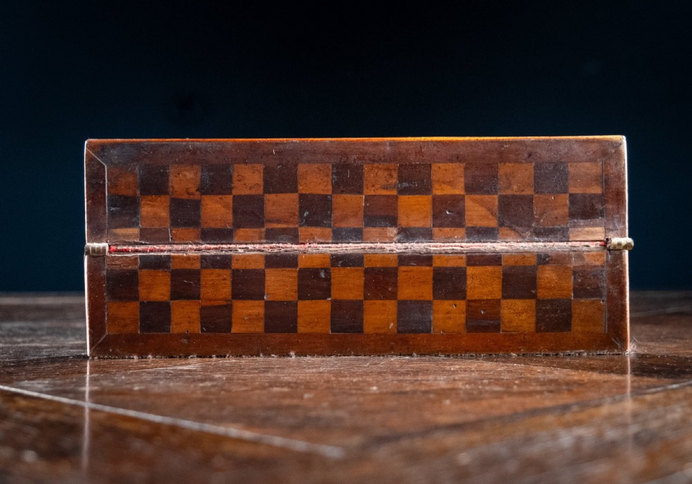 19th Century Primitive Parquetry Writing Slope View VI