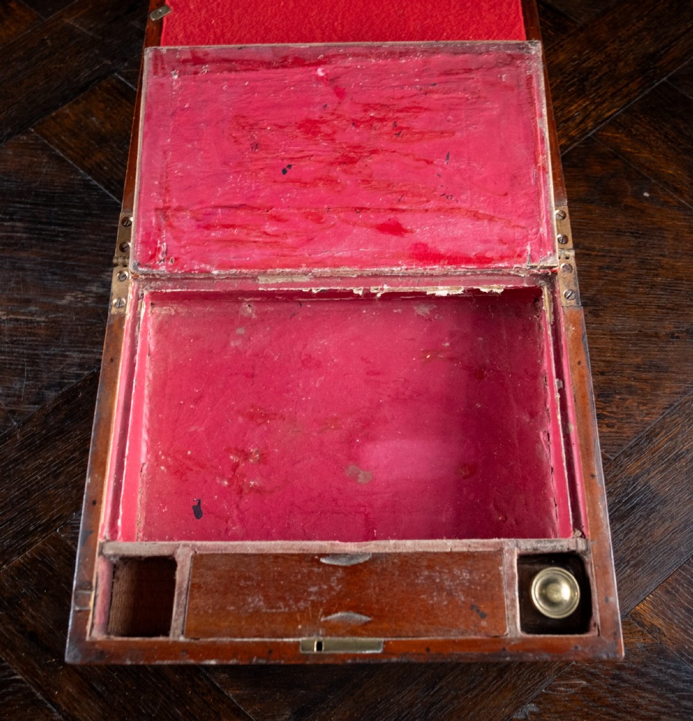 19th Century Primitive Parquetry Writing Slope View XI