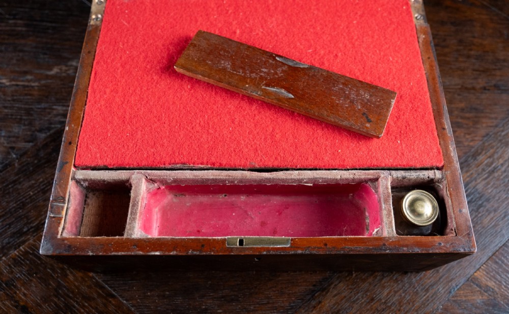 19th Century Primitive Parquetry Writing Slope View XII