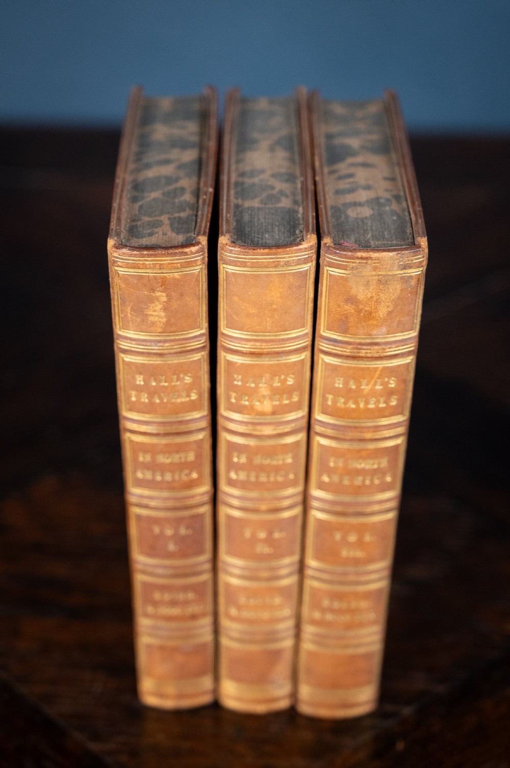 1830 Travels In North America by Captain Basil Hall (with Irish History interest). Book Set. View II