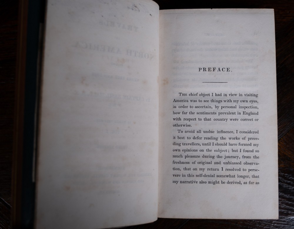 1830 Travels In North America by Captain Basil Hall (with Irish History interest). Book Set. View VIII