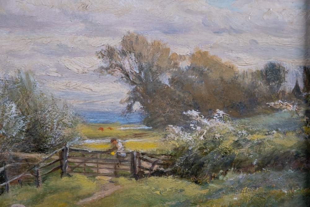 Charles James Lewis (1830-1892) - A Surrey Landscape (Witley). Oil on Canvas.  View II
