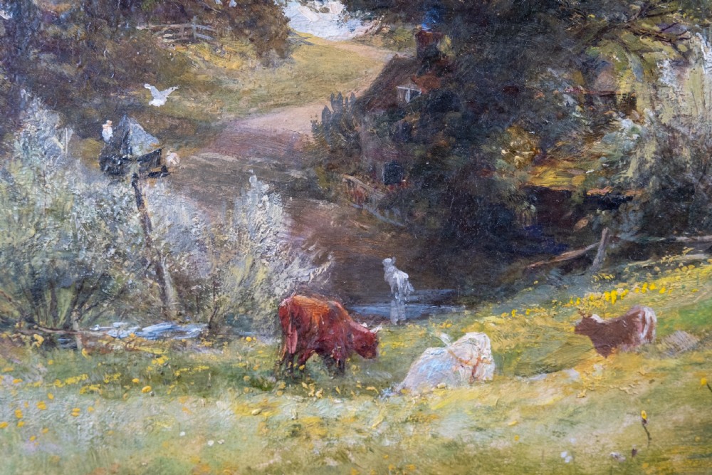 Charles James Lewis (1830-1892) - A Surrey Landscape (Witley). Oil on Canvas.  View IV