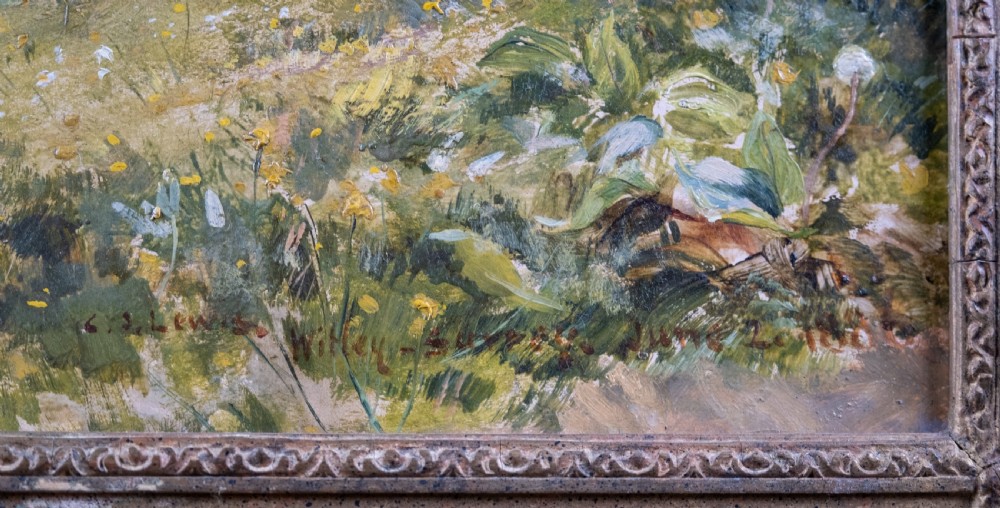 Charles James Lewis (1830-1892) - A Surrey Landscape (Witley). Oil on Canvas.  View VI