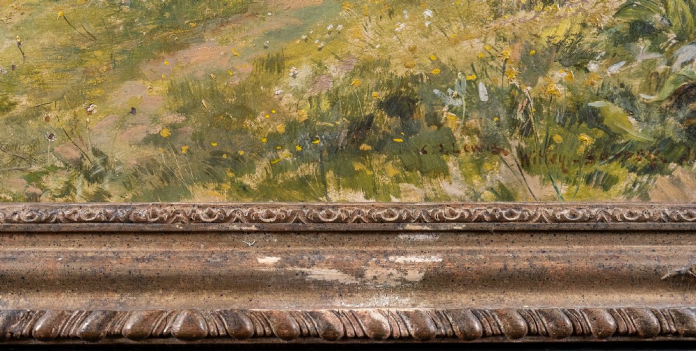 Charles James Lewis (1830-1892) - A Surrey Landscape (Witley). Oil on Canvas.  View X