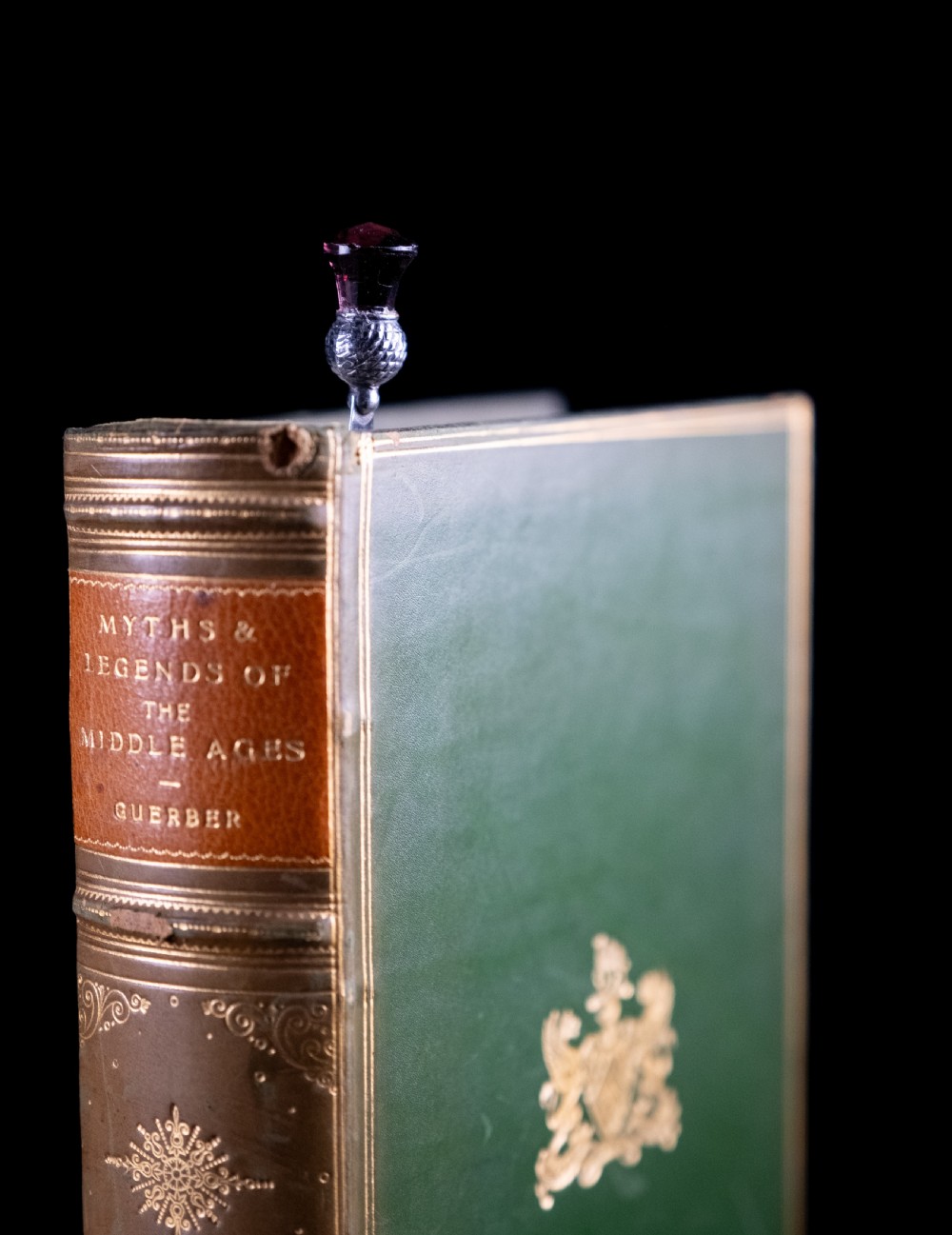 Silver & Amethyst Paste Stone Thistle Bookmark by Crisford & Norris, c.1910 View IV