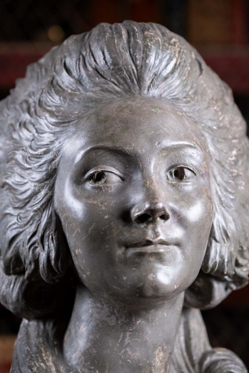 Plaster Bust Of Princess De Lambelle After Augustin Pajou (French, 1730-1809) View V
