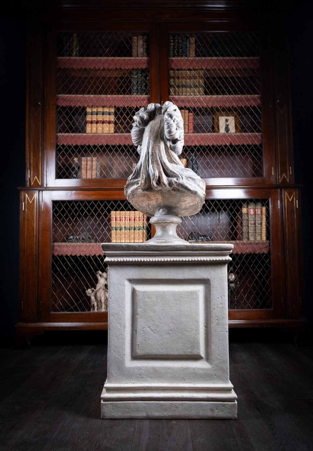 Plaster Bust Of Princess De Lambelle After Augustin Pajou (French, 1730-1809) View IX