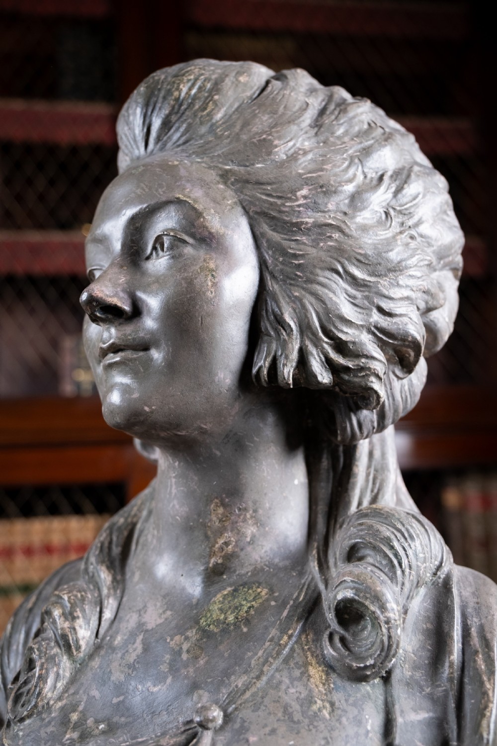 Plaster Bust Of Princess De Lambelle After Augustin Pajou (French, 1730-1809) View XIII