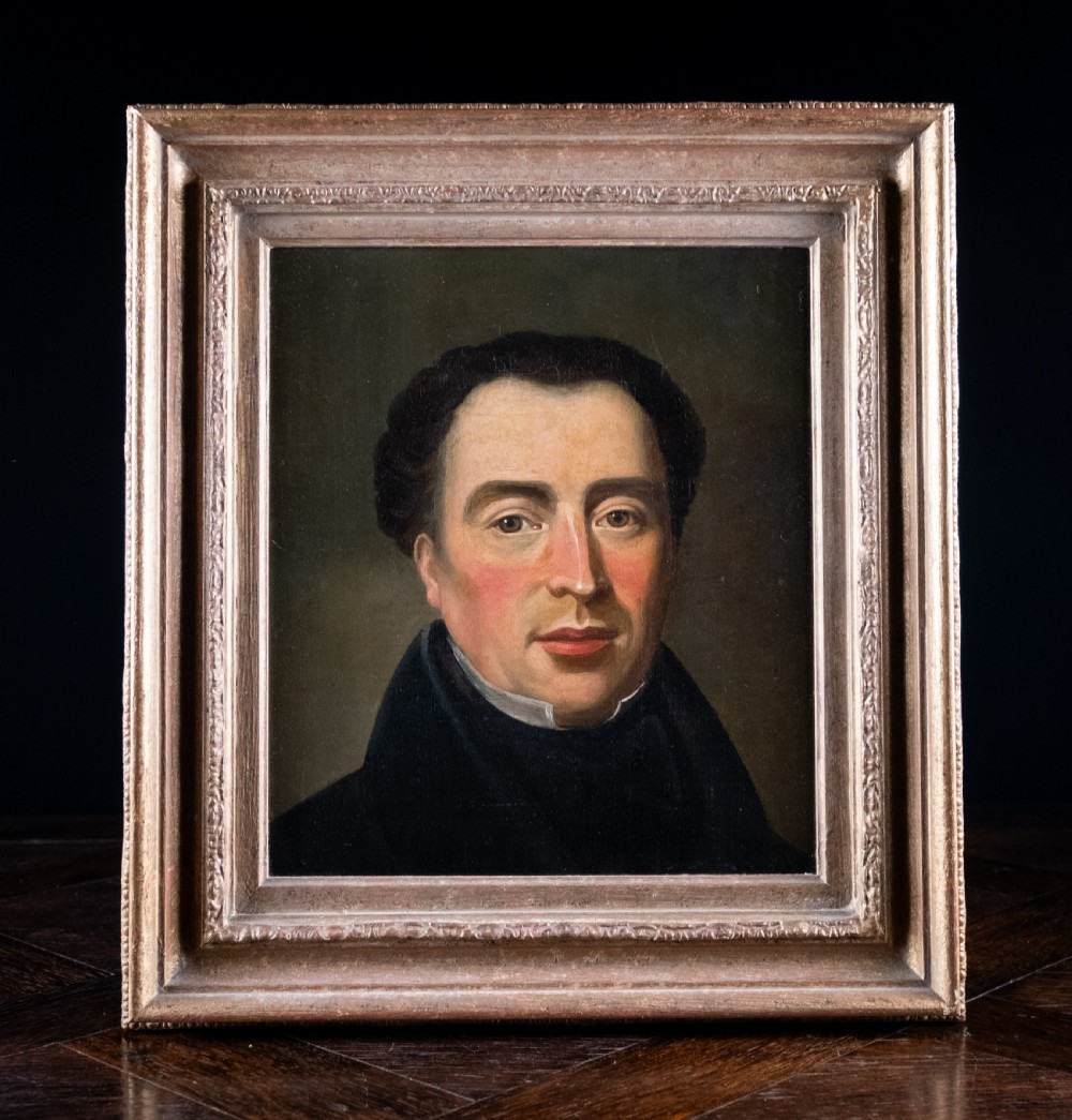 19th Century Portrait Of A Gentleman. Oil On Canvas.  View II