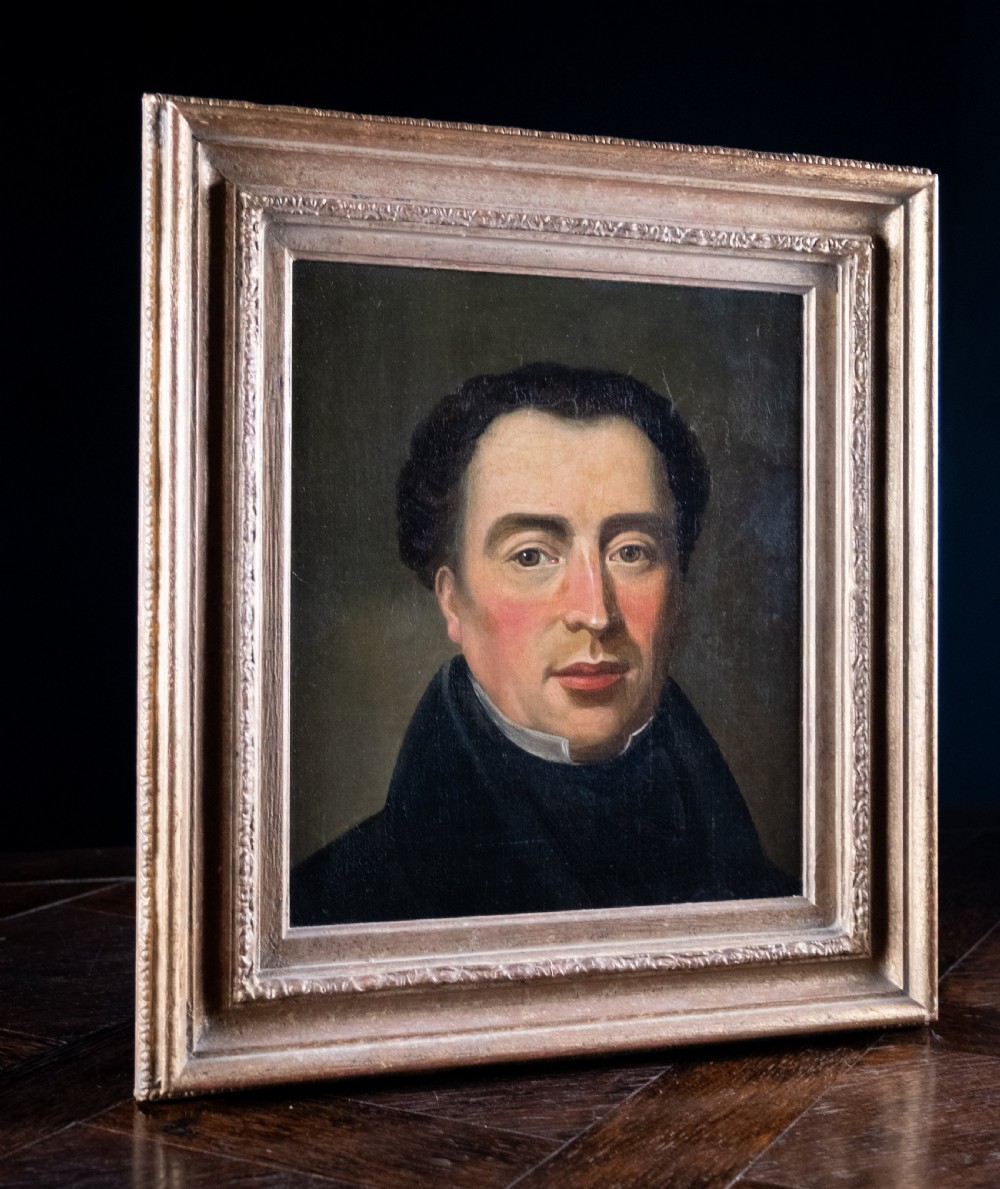19th Century Portrait Of A Gentleman. Oil On Canvas.  View IV
