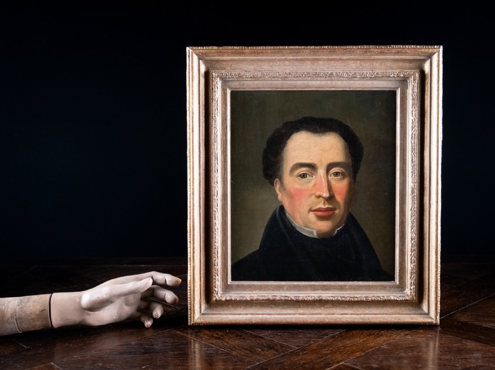 19th Century Portrait Of A Gentleman. Oil On Canvas.  View V