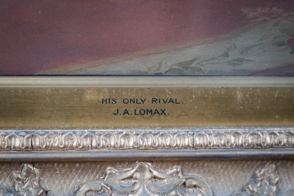 John Arthur Lomax (1857-1923) - 'His Only Rival'. Oil on Board. View IX