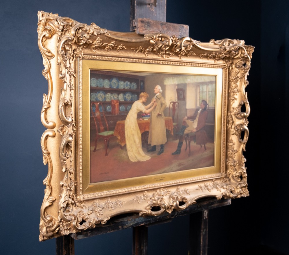 John Arthur Lomax (1857-1923) - 'His Only Rival'. Oil on Board. View XII