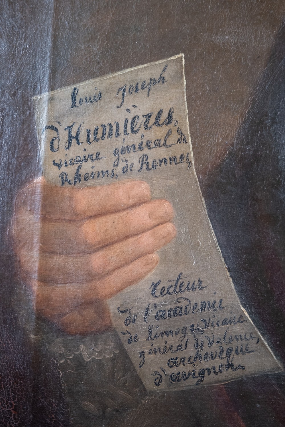 Portrait of Louis Joseph d'Humieres, Roman Catholic Archbishop (1753 - 1834). Oil on Canvas. View IV