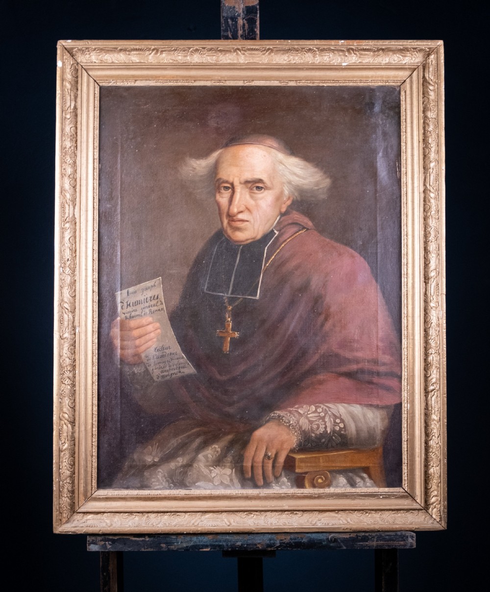 Portrait of Louis Joseph d'Humieres, Roman Catholic Archbishop (1753 - 1834). Oil on Canvas. View VII