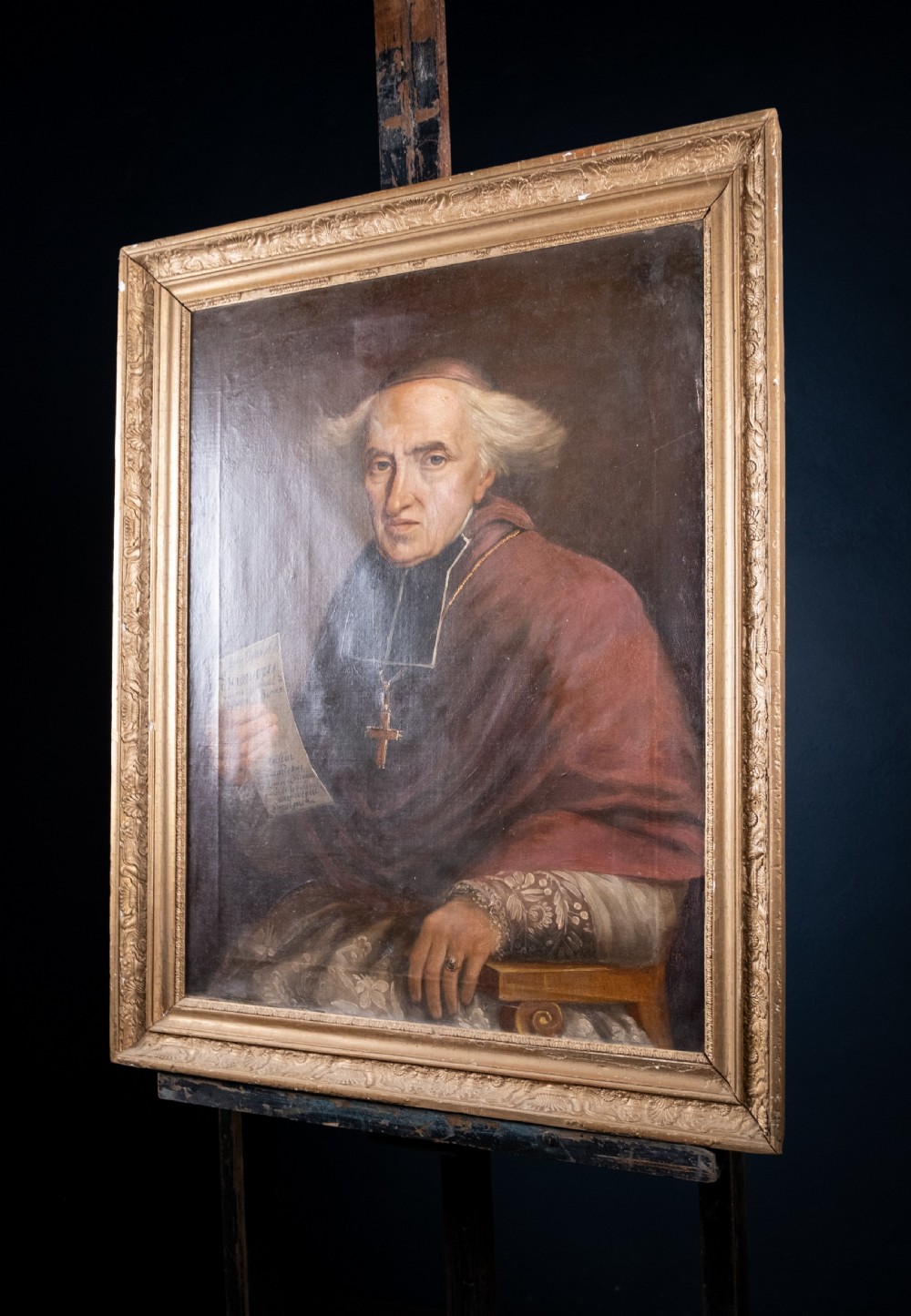Portrait of Louis Joseph d'Humieres, Roman Catholic Archbishop (1753 - 1834). Oil on Canvas. View VIII
