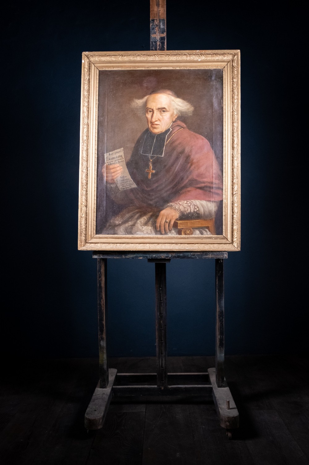 Portrait of Louis Joseph d'Humieres, Roman Catholic Archbishop (1753 - 1834). Oil on Canvas. View XI