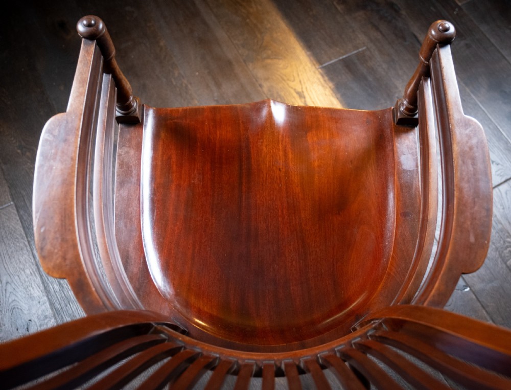 Pair of Mahogany Arm Chairs In Manner Of E. W. Godwin (1833-64) View XV