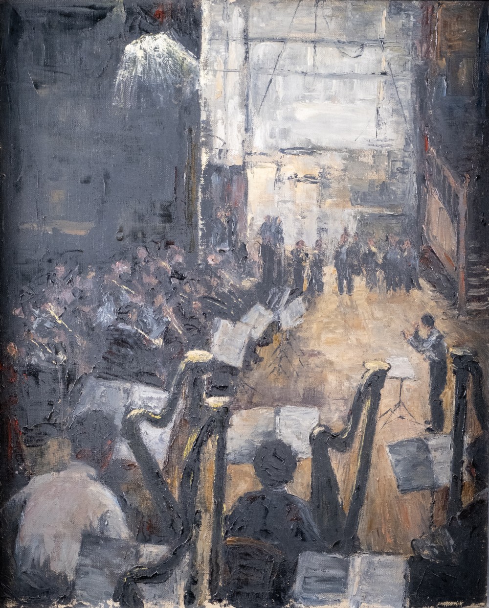 Barbara Campbell - 'The Rehearsal'. Oil On Canvas. View II