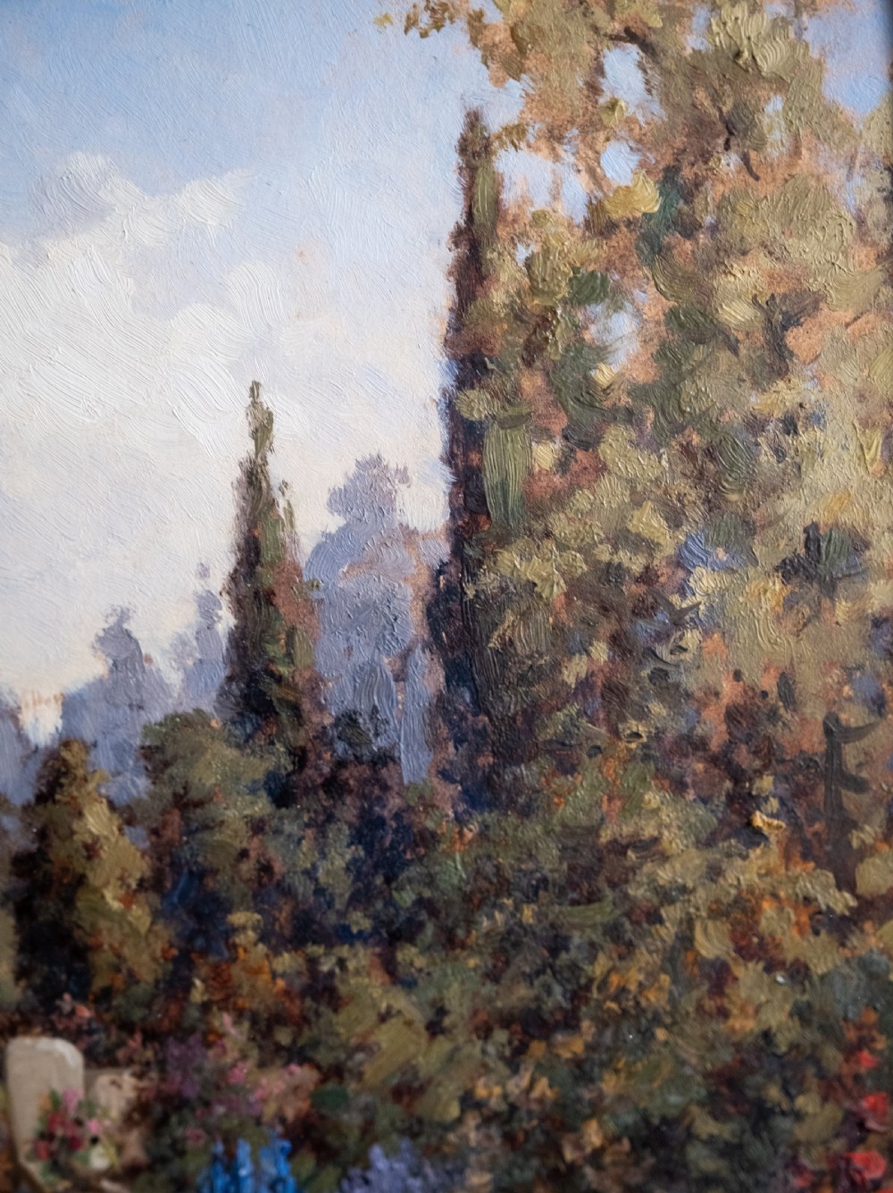 James Jerome Miller (fl.1875-1900) - Pair Of Country Gardens. Oil Paintings. View VII