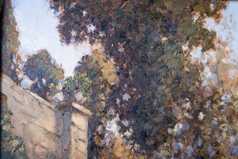 James Jerome Miller (fl.1875-1900) - Pair Of Country Gardens. Oil Paintings. View XV