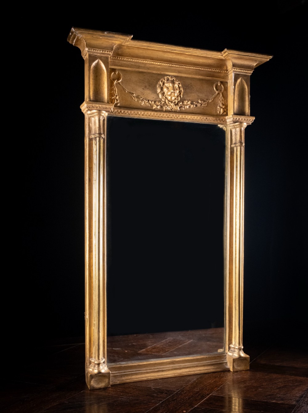 Regency Giltwood Pier Mirror With Lion Mask View II