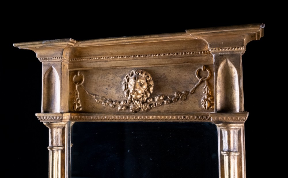 Regency Giltwood Pier Mirror With Lion Mask View III