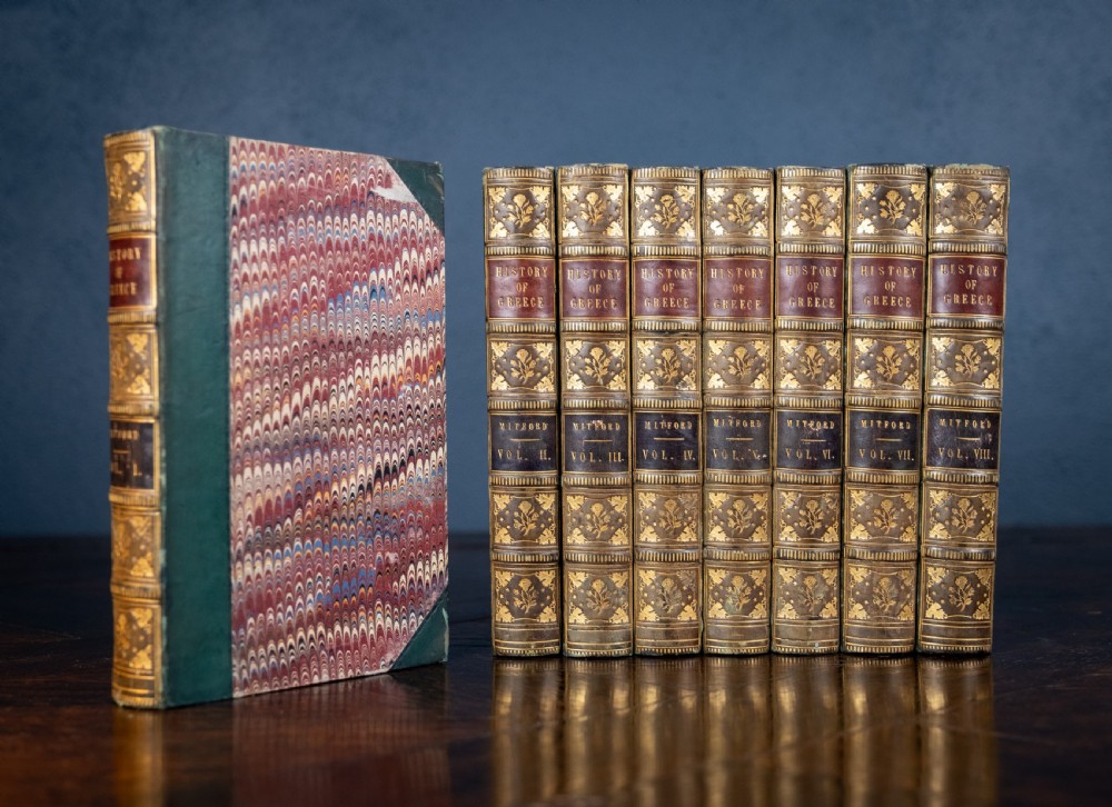 1838 The History Of Greece by William Mitford. Complete in 8 Vols. Book Set. 