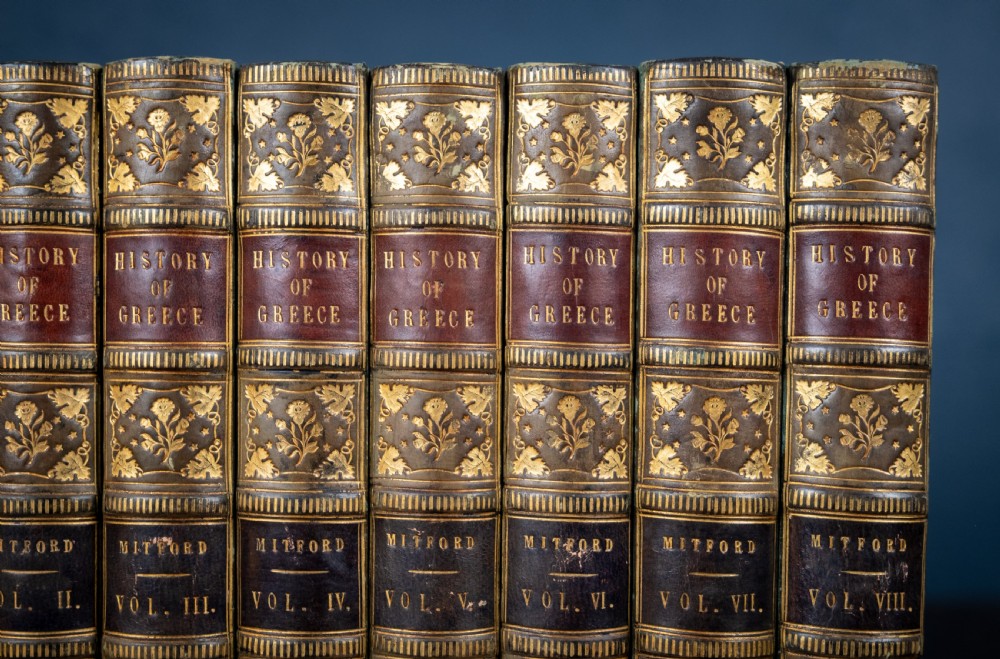1838 The History Of Greece by William Mitford. Complete in 8 Vols. Book Set.  View IV